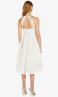 NWT Adrianna Papell AP1E207841 - Halter Sleeveless Formal Dress White Sz 12